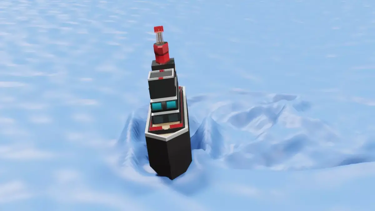 low poly ship floating in ocean Low-poly 3D model