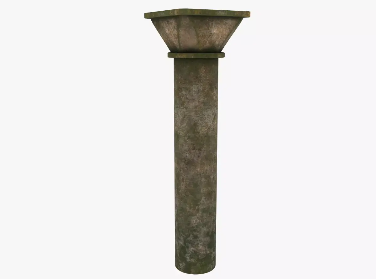 Column stone Low-poly 3D model buy