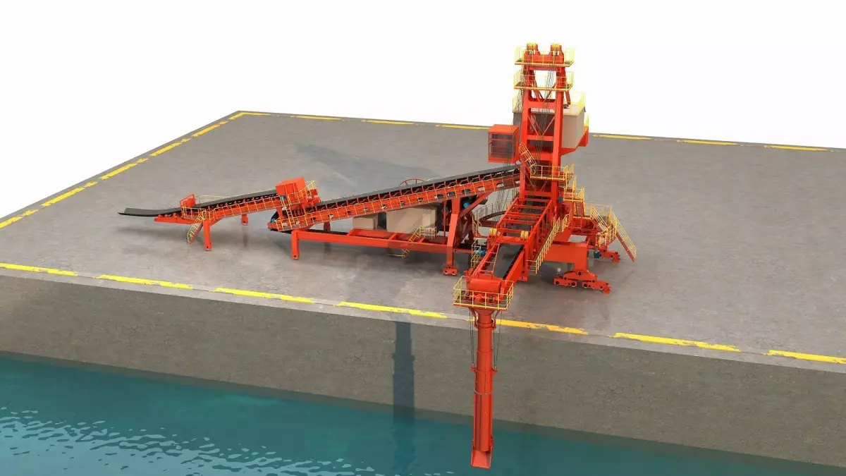 Stacker Reclaimer 3D model buy