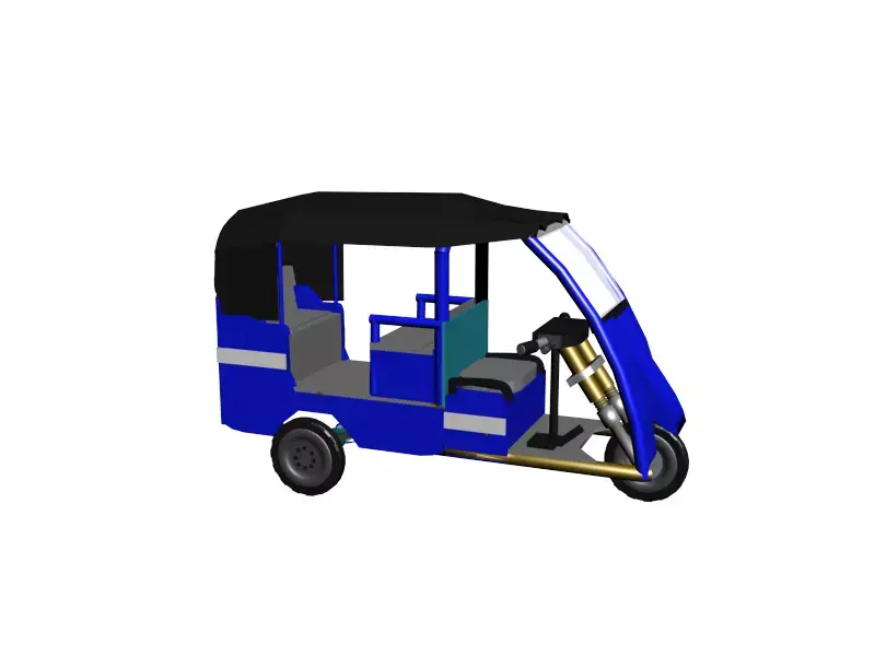 3D Model of Electric Three Wheeler Vehicle  3D model