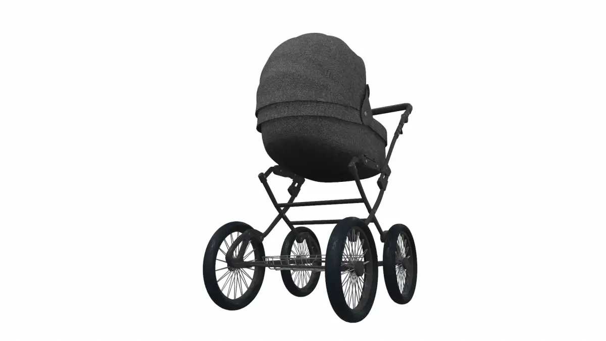 Baby stroller 05 3D model
