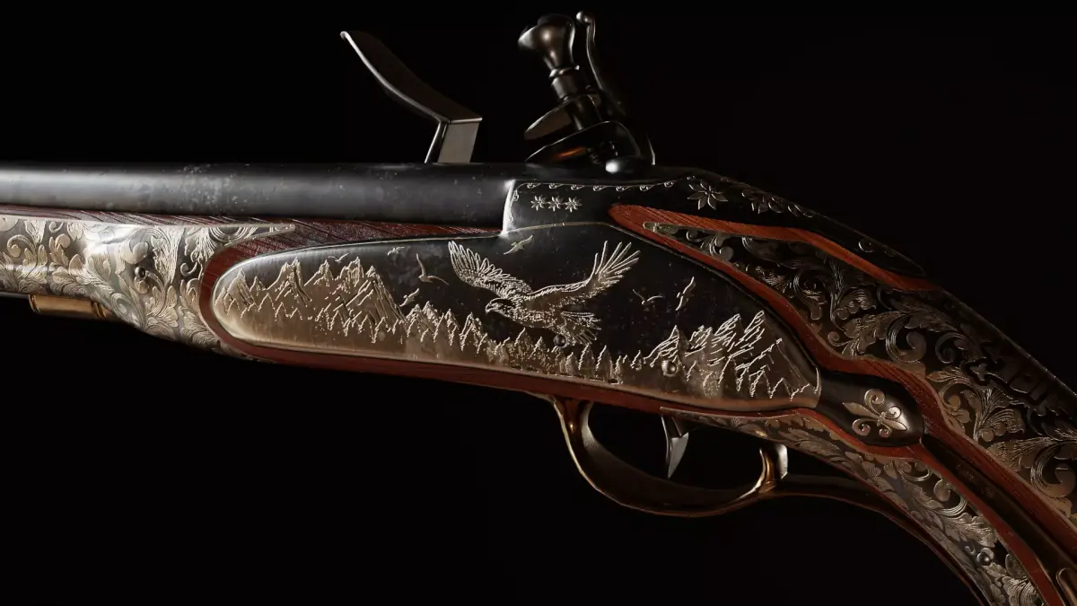 Vintage Gun - Realistic 3D Model Free 3D model