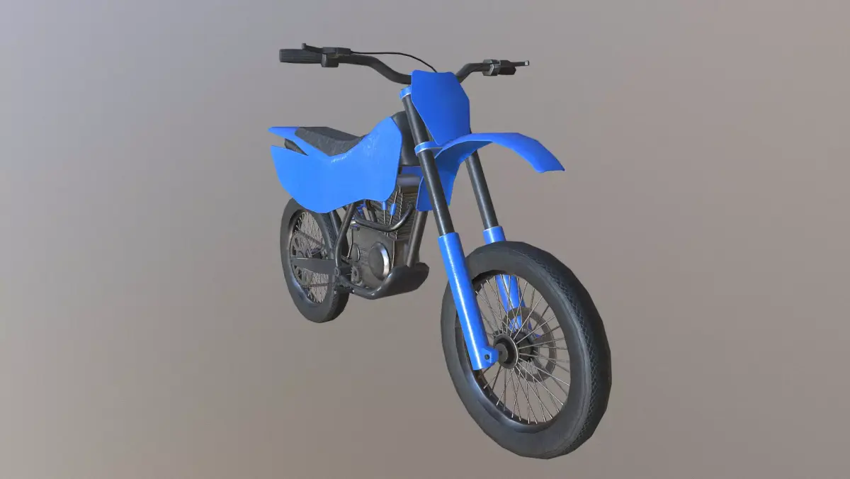 Dirt Bike Low-poly 3D model purchase