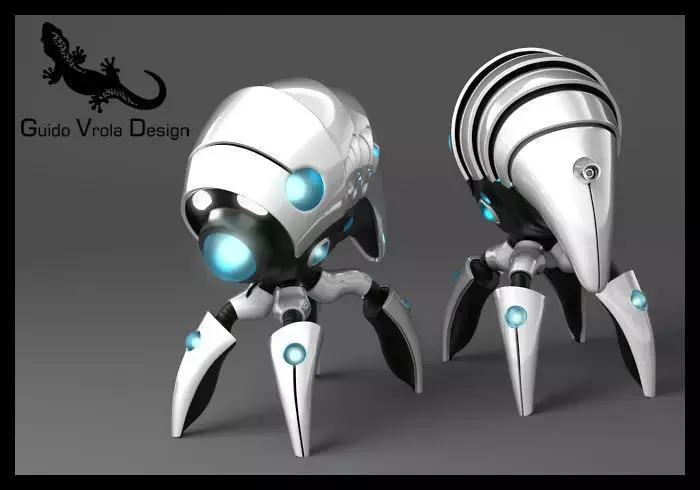 Nanobot original concept 3D model