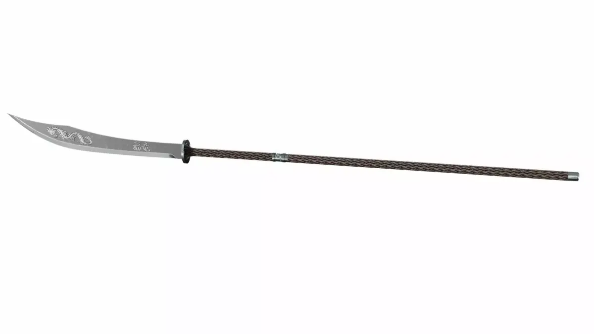 Naginata japanese samurai sword Low-poly 3D model