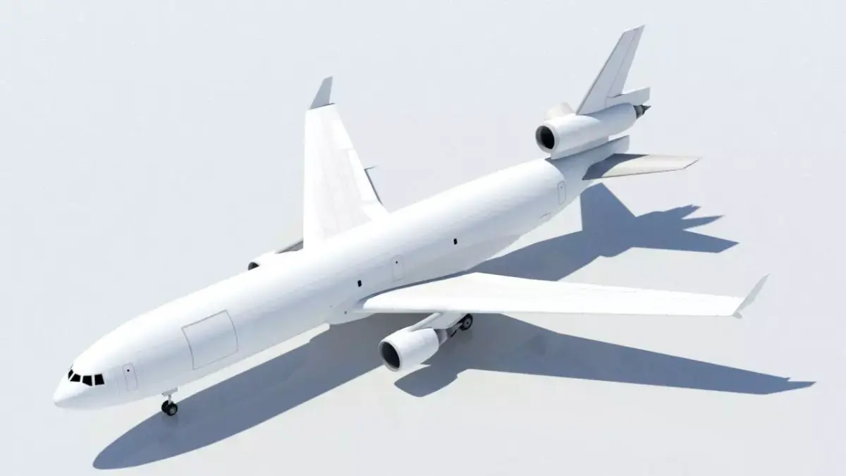 McDonell Douglas MD-11F freighter Low Poly Static Low-poly 3D model