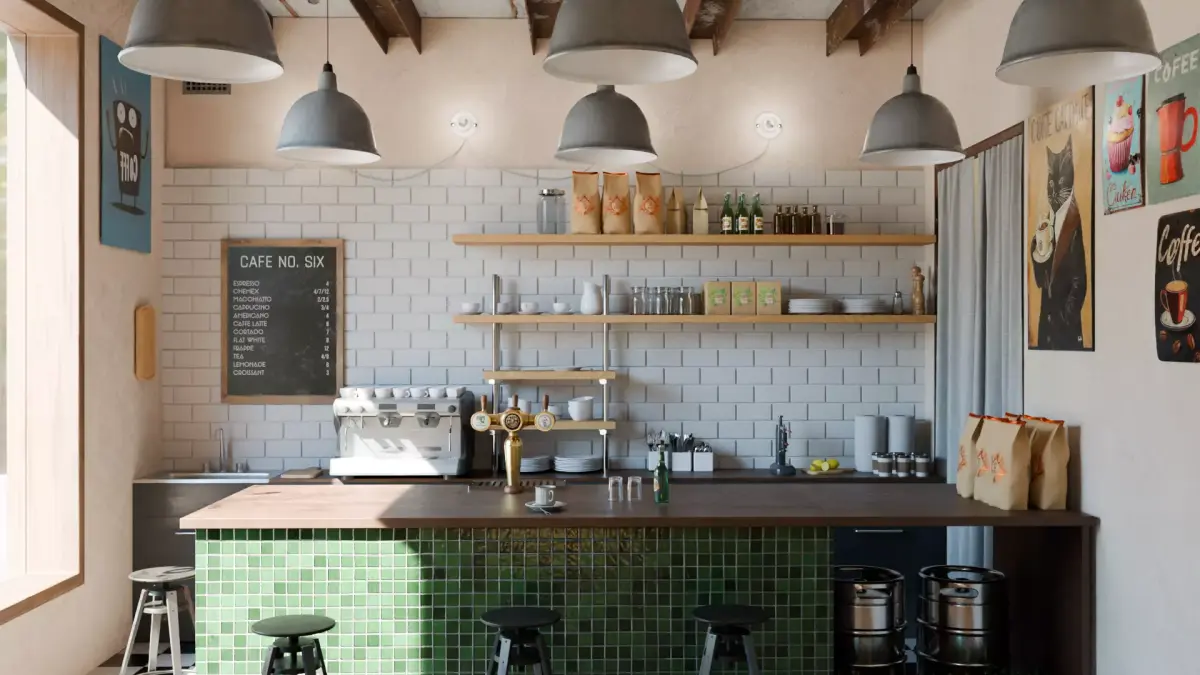 Cosy Coffee Shop 3D model