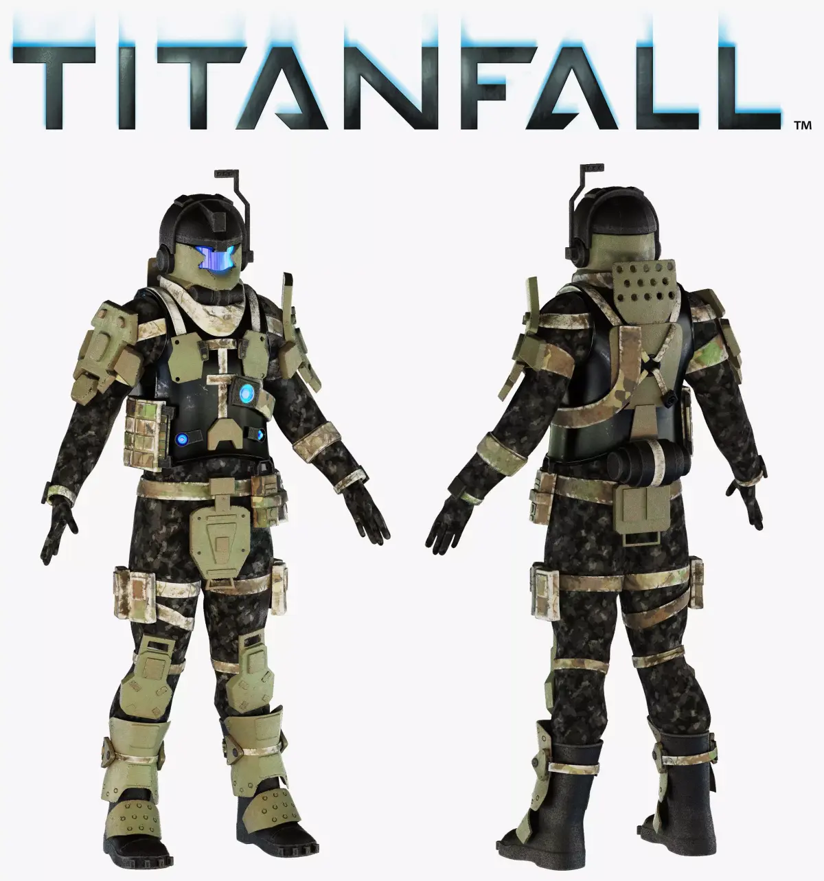 Titanfall pilot 3D model