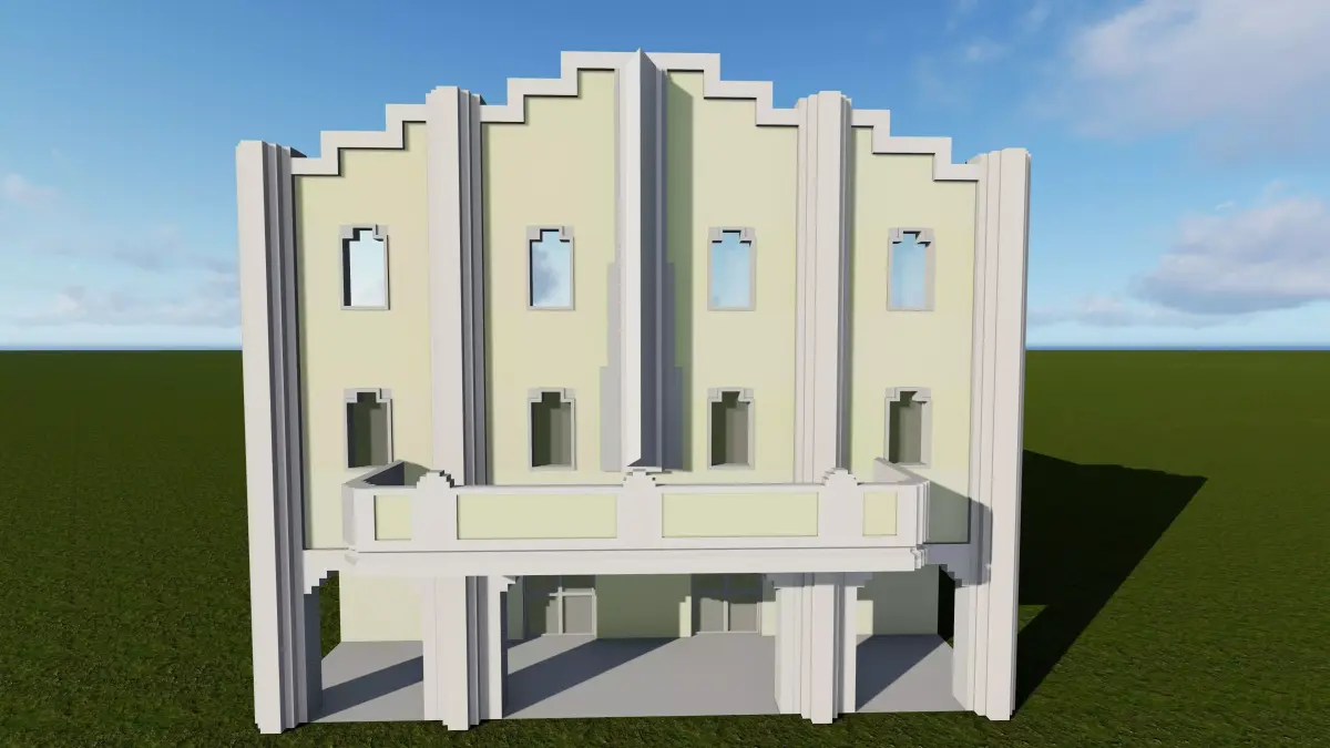 Arenal Movie Theatre Havana Cuba Low-poly 3D model