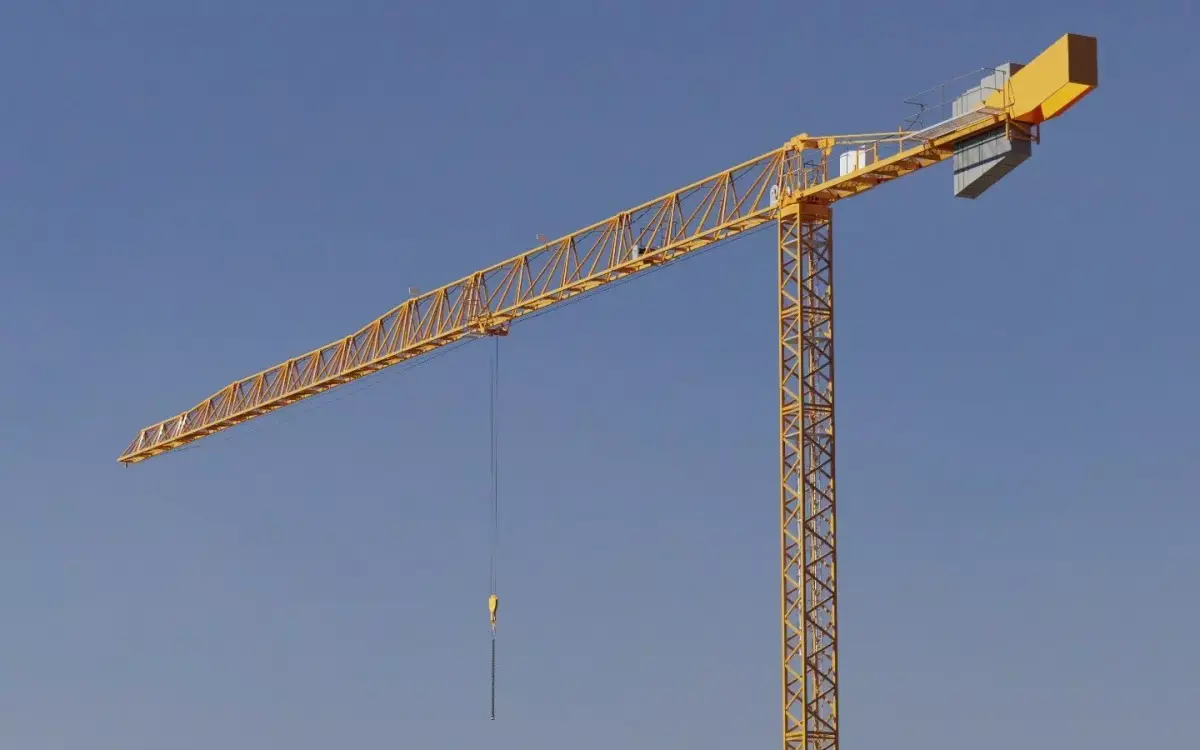 Flat Top Tower Crane 4 - Construction Crane 3D model