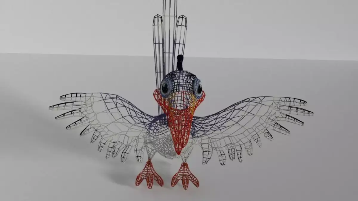 Zazu Bird  Low-poly 3D model