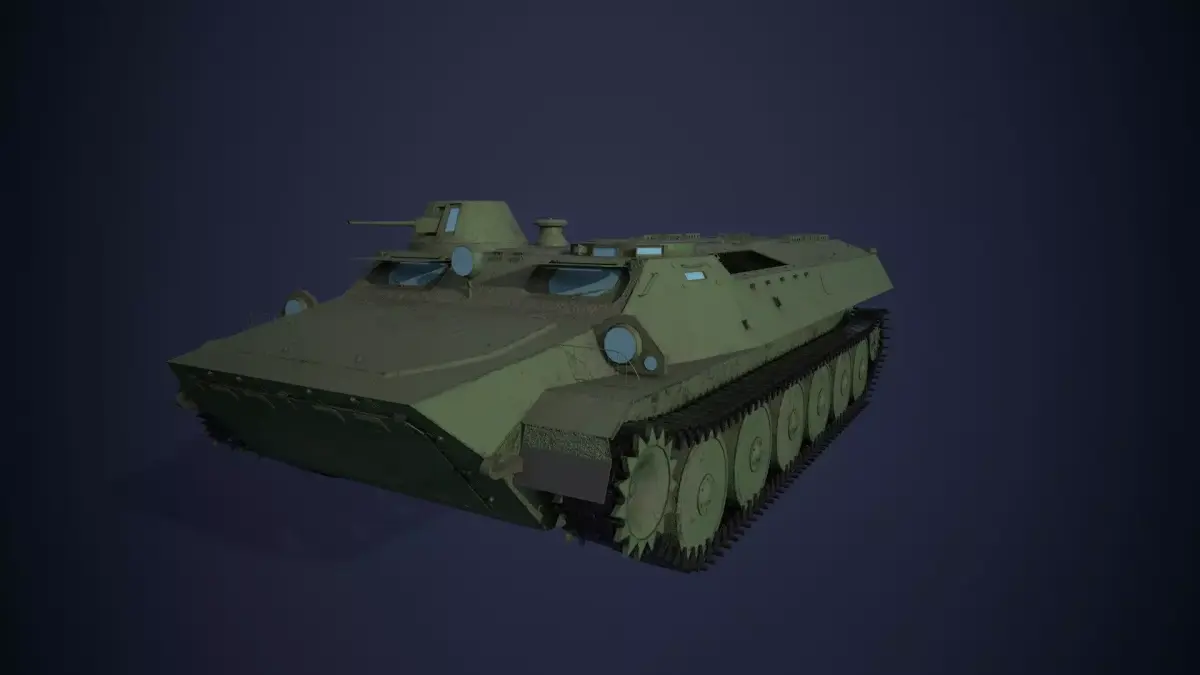 MT-LB High poly 3D model
