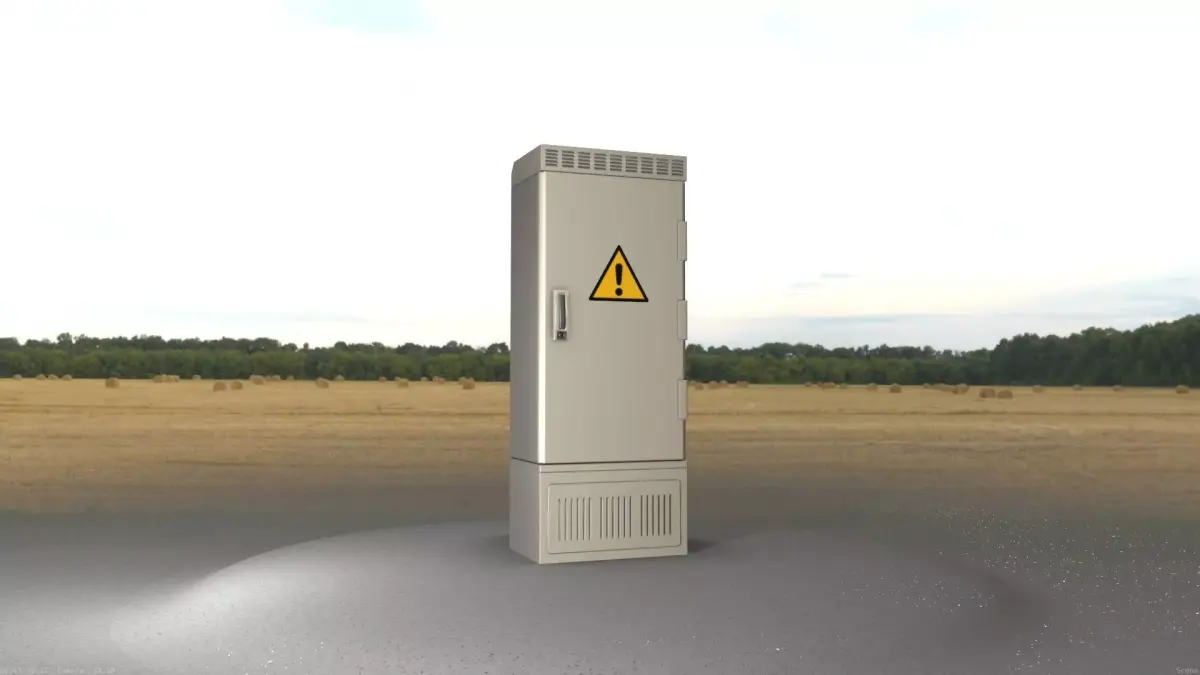 Electrical Distribution Cabinet 73 Low-poly 3D model
