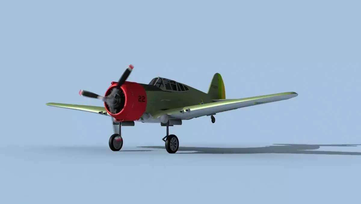 Curtiss H-75C Mohawk V19 Brazil 3D model