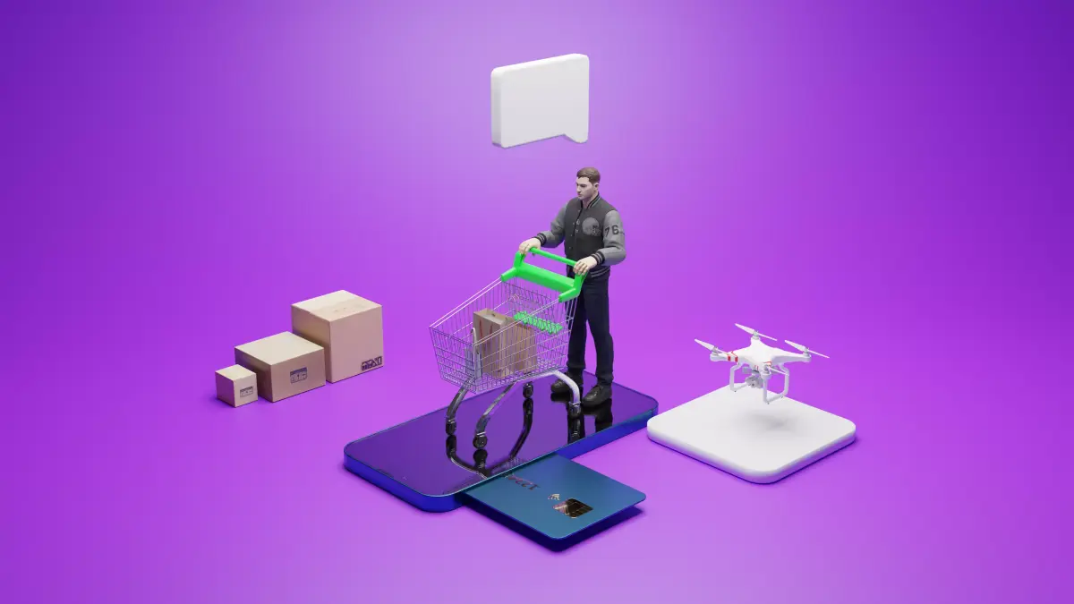 Cart-Based Mobile Shopping Made Easy 3D model