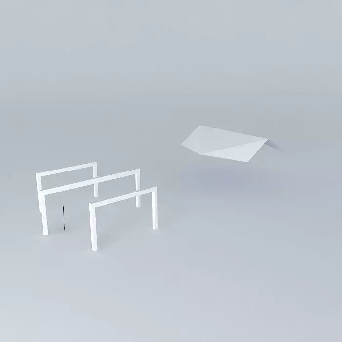 saunders two people on platform Free 3D model