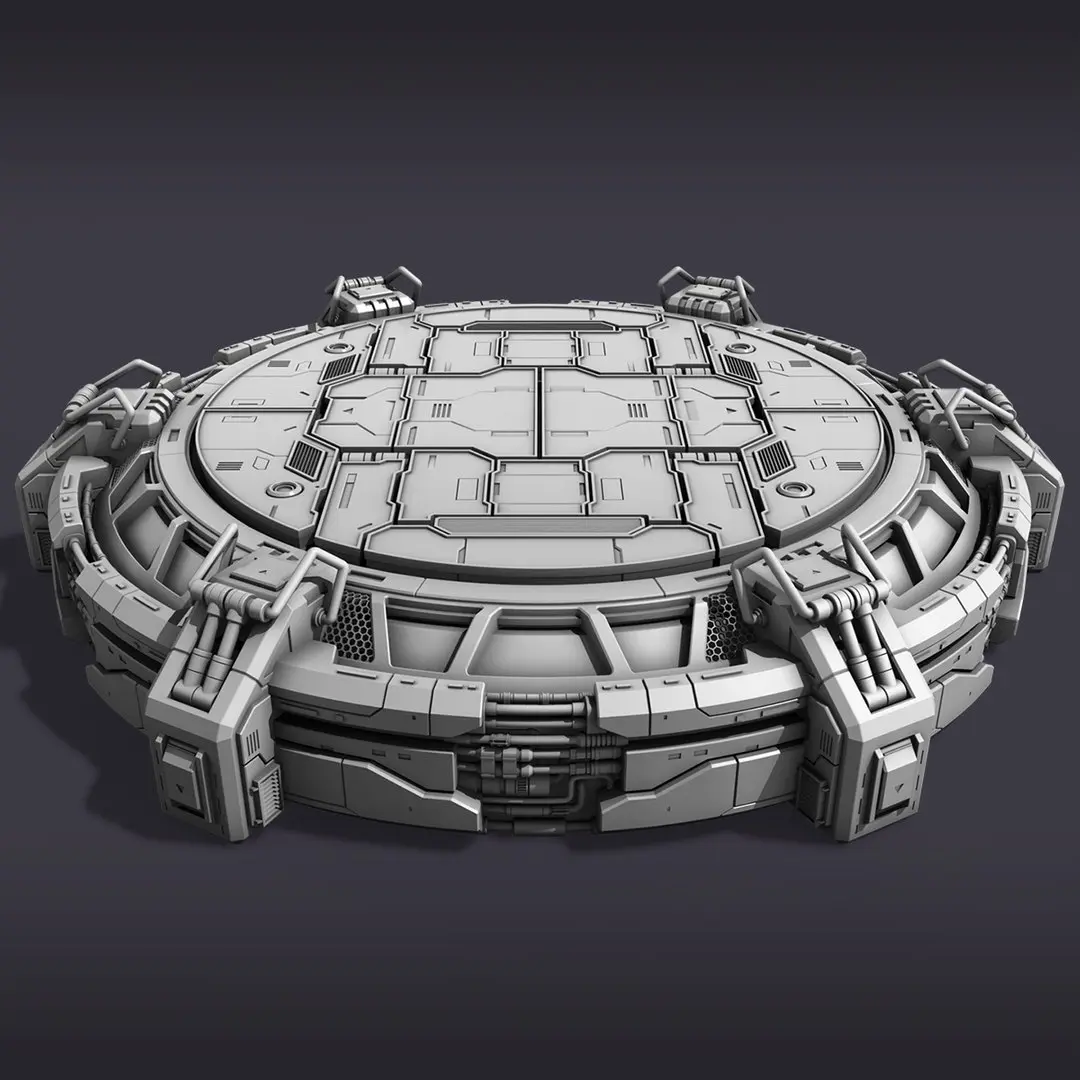 Sci-Fi Mecha Platform Kit Vol 02 3D model purchase