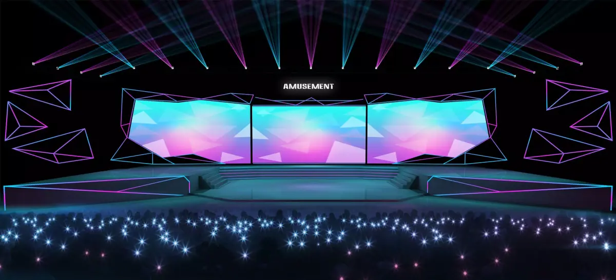 concert stage design 3D model