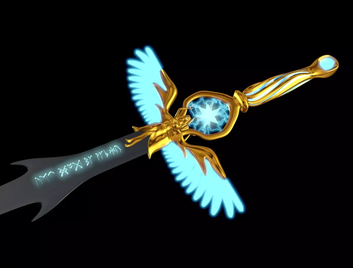Angel  Sword Version 2 Low-poly 3D model
