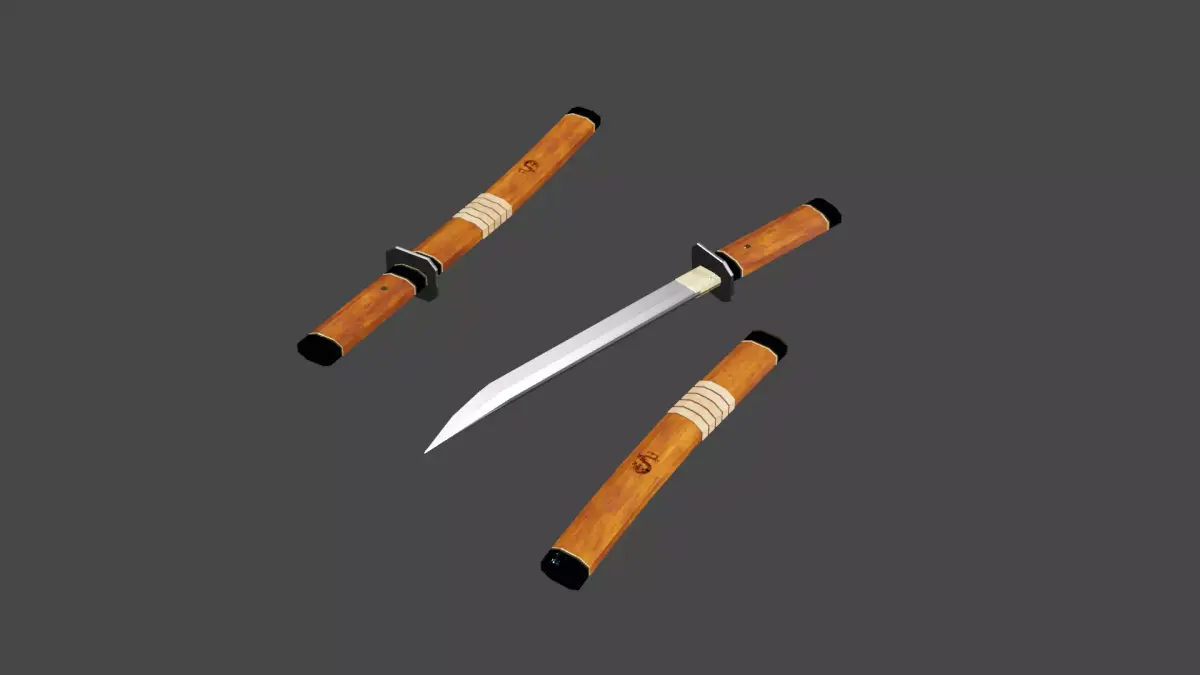 Killer Knife Low-poly 3D model