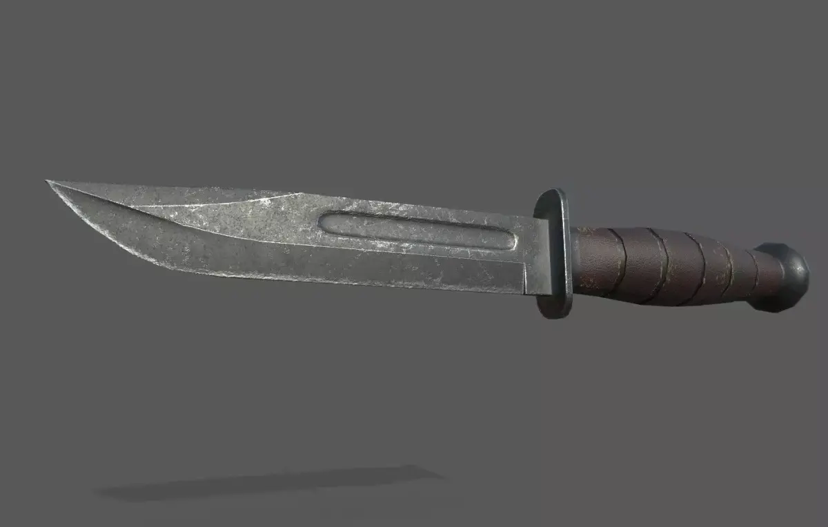 KABAR knife Low-poly 3D model