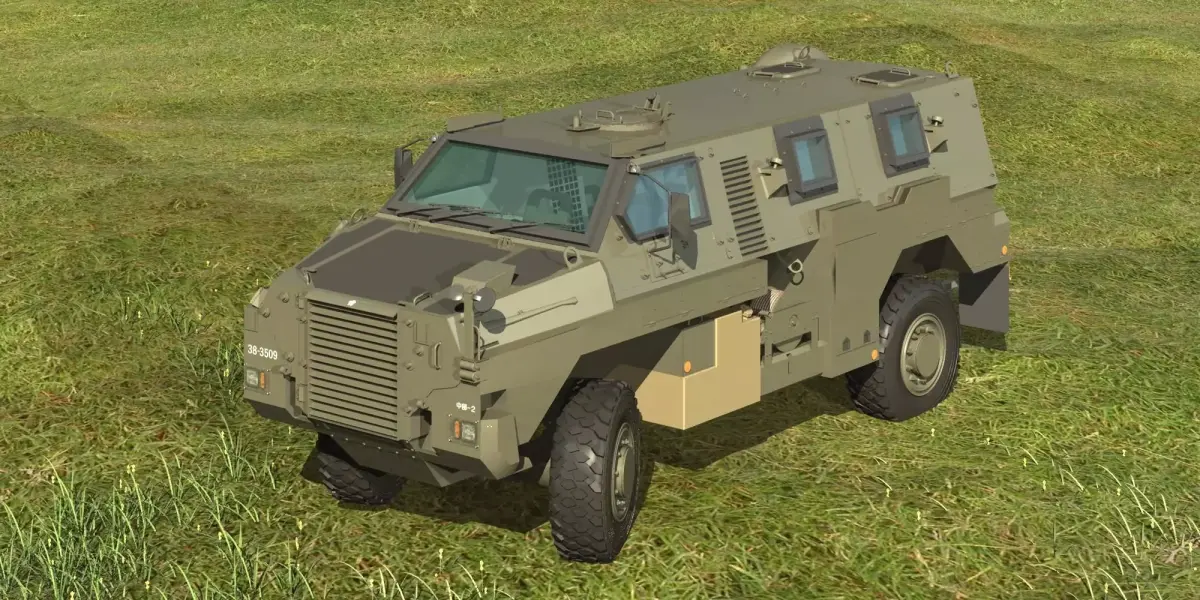 JGSDF MRAP Bushmaster 3D model