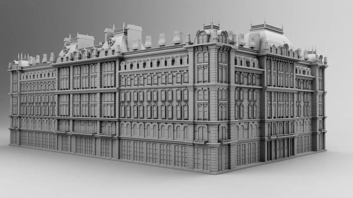 Chicago hotel 3D print model
