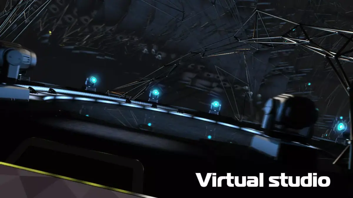 Virtual tv studio 3D model