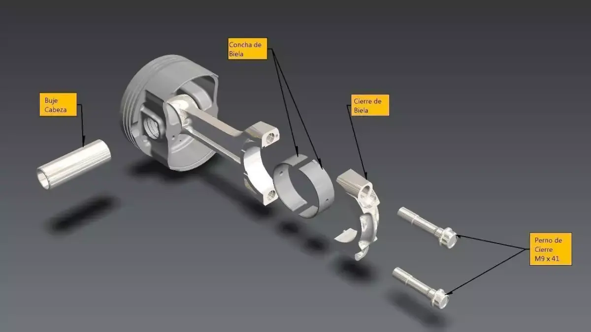 Piston Assembly Instruction Free 3D model
