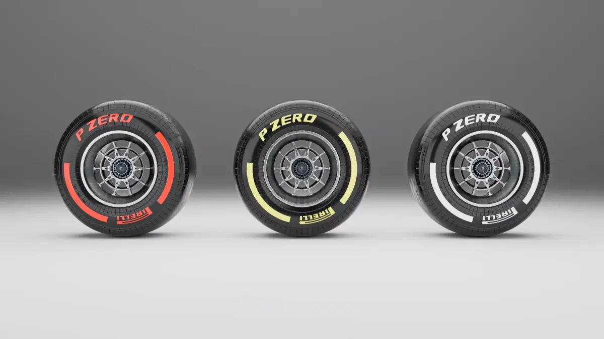 F1 Tire 3D Model 3D model