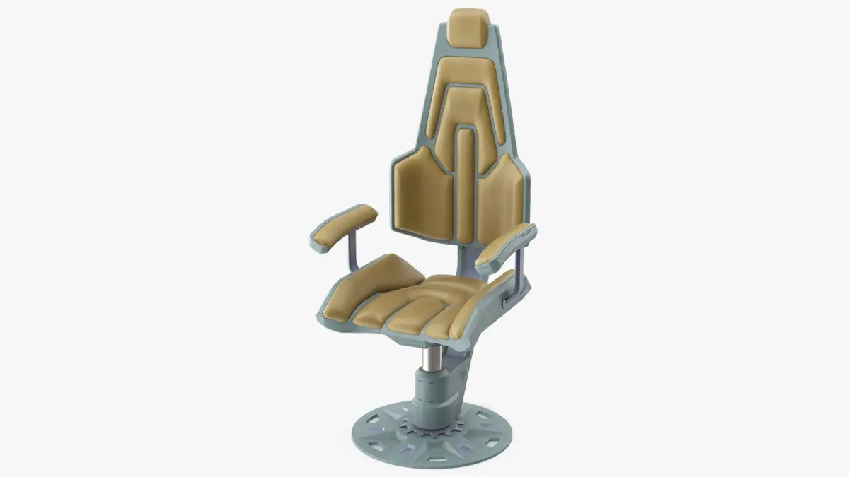 Sci-Fi Ergonomic Pilot Seat 3D model