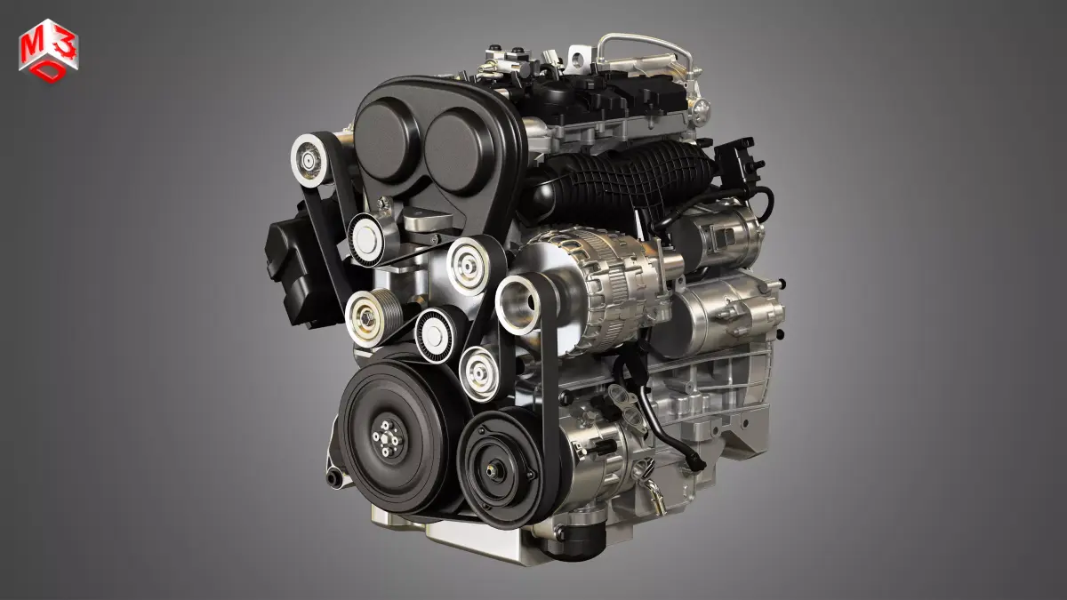 S60 T6 Drive  - E 4 Cylinder Turbocharged Petrol Engine 3D model