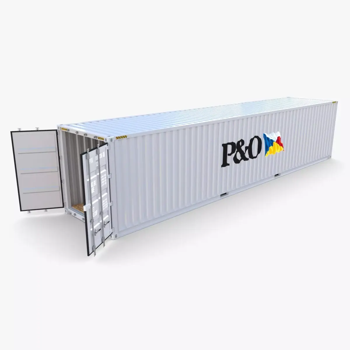 40ft Shipping Container PO v2 3D model