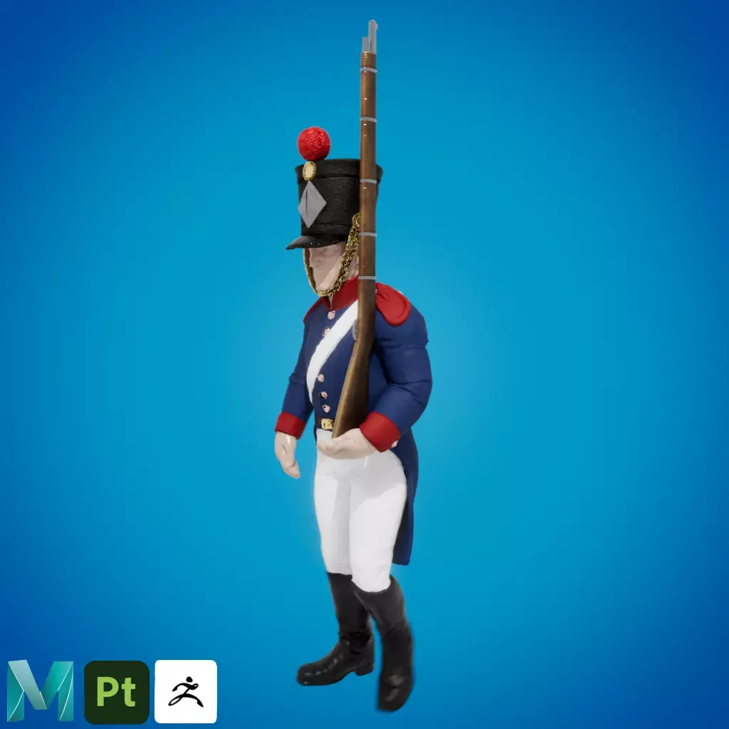Soldier Napoleonnic  3D model