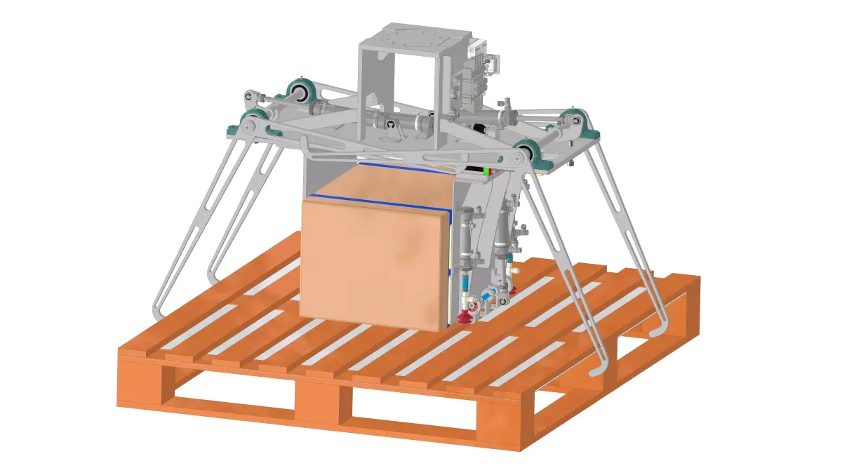 Carton Pallet Gripper for Robot Pallettizing 3D model purchase