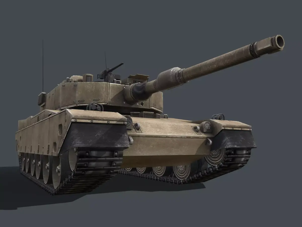 Type 90 Main Battle Tank Low-poly 3D model purchase