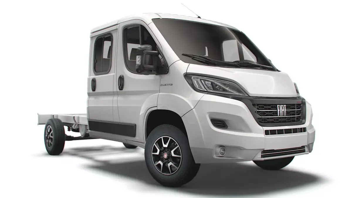 Fiat Ducato Chassis Truck Crew Cab 4035 WB 2022 3D model