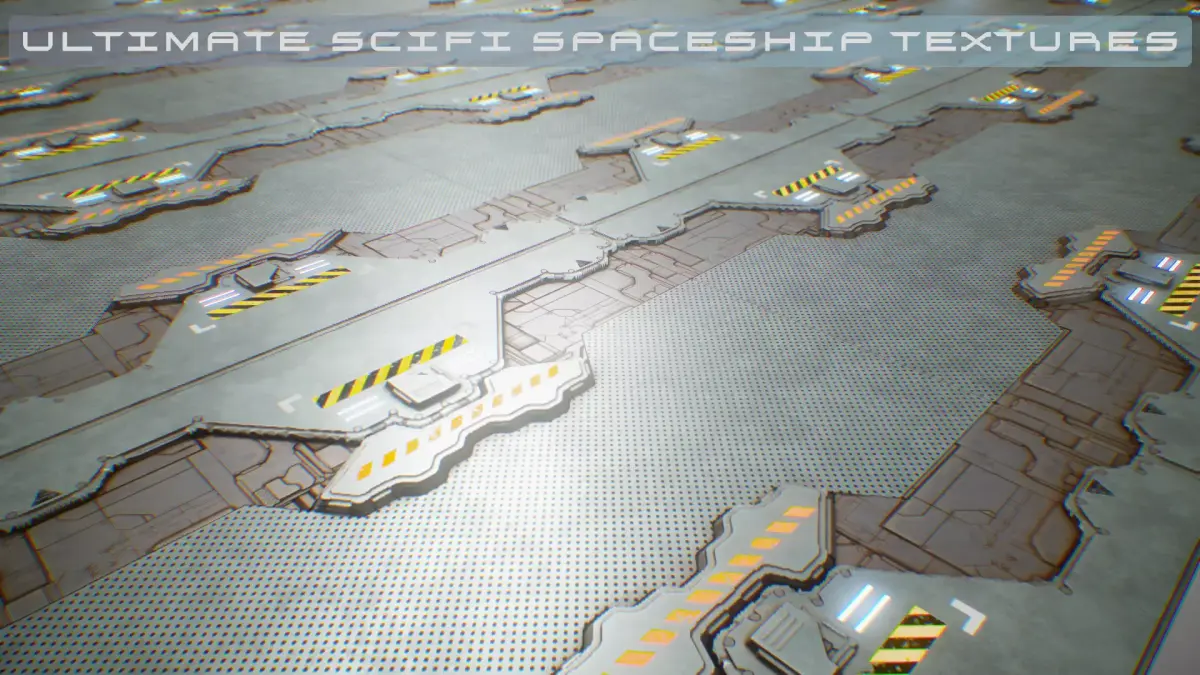 PBR Sci-Fi Spaceship Texture 49 Low-poly 3D model
