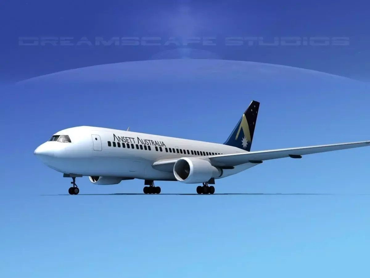 Boeing 767-200ER Ansett 3D model