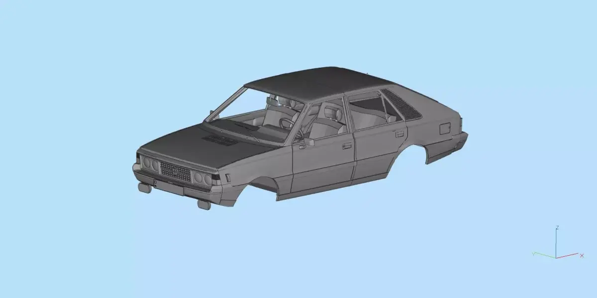 FSO Polonez 1500 borewicz Printable Body 3D model print model  3D print model