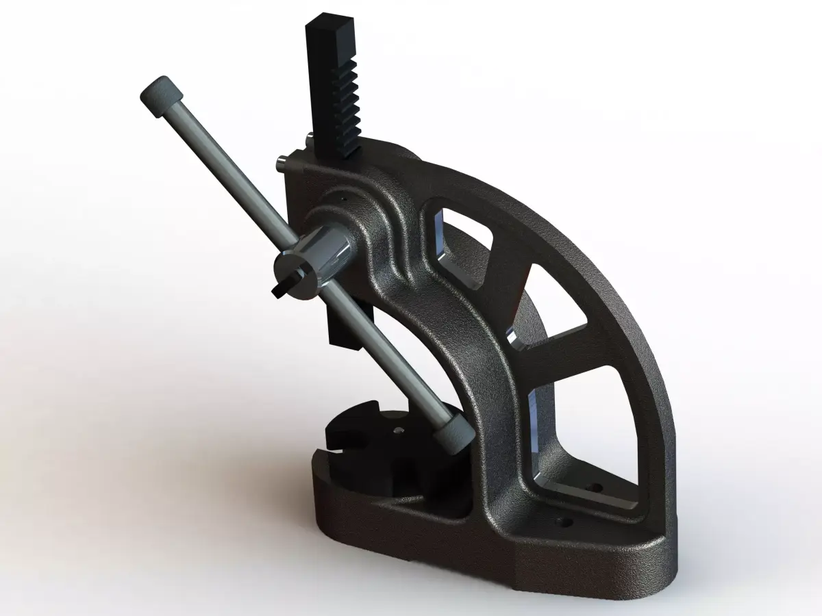 Manual Arbor Press 05 Ton Pressure 3D model
