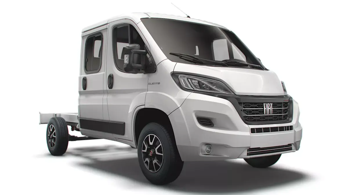 Fiat Ducato Chassis Truck Crew Cab 3450 WB 2022 3D model