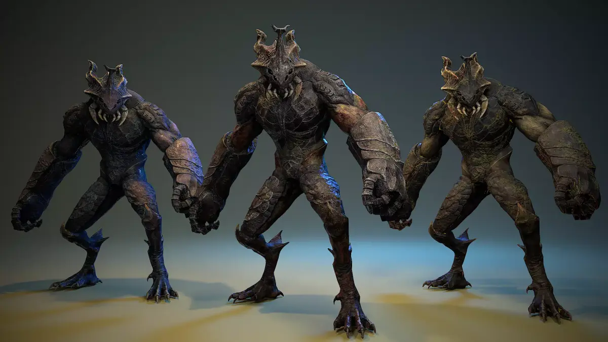 Armored Beetle 03 Low-poly 3D model