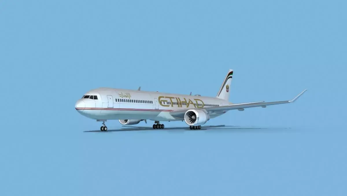 Boeing 767-400 Etihad 3D model