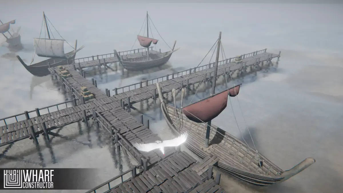 Wharf Constructor Low-poly 3D model