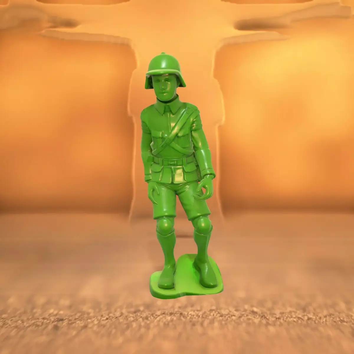 Classic Green Soldier model pack Low-poly 3D model