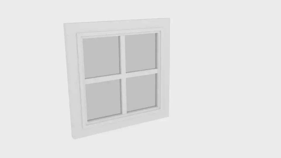 Window Low-poly 3D model
