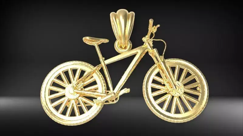 Solid Cycling Bicycle Bike Sport Pendant Jewelry 3D print model