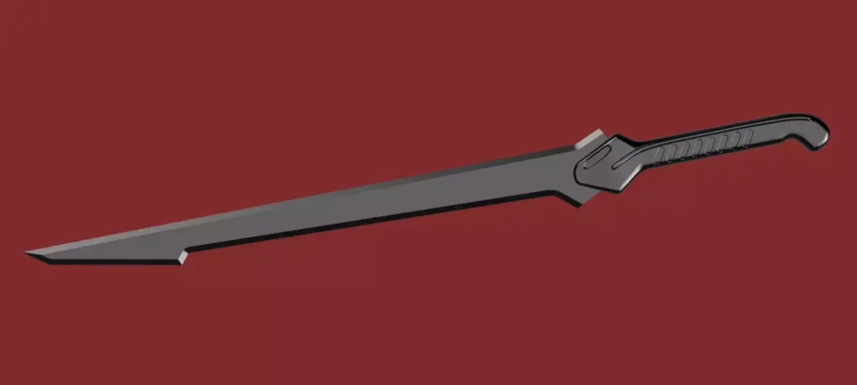 Dune Part Two - House Harkonnen desert soldier sword 3D print model