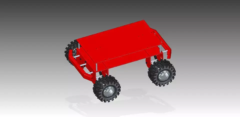 4WD Robot Bulding Free 3D model